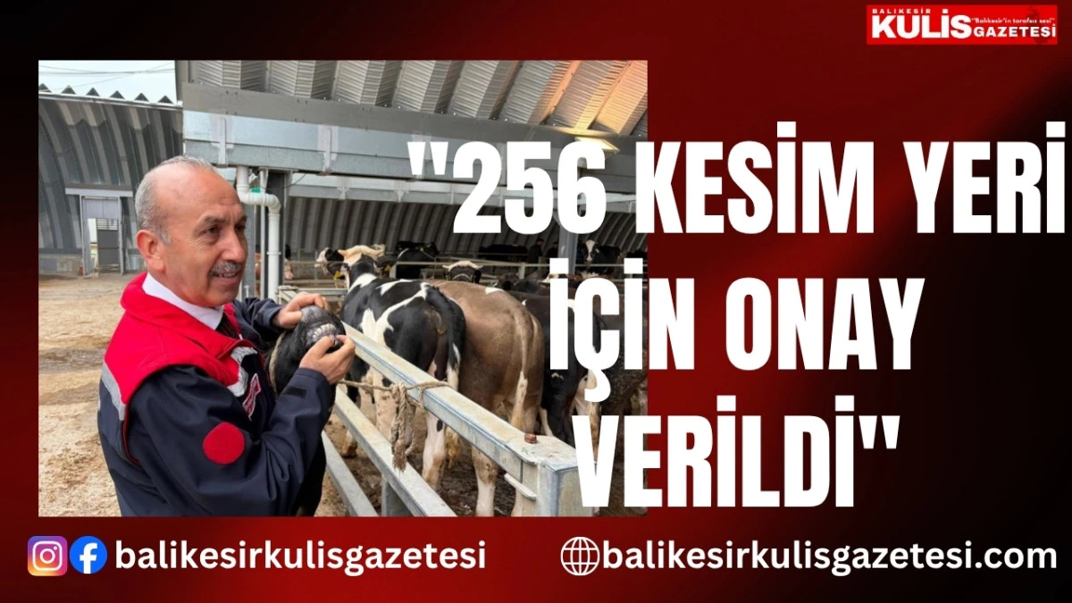 "256 kesim yeri i&ccedil;in onay verildi"   