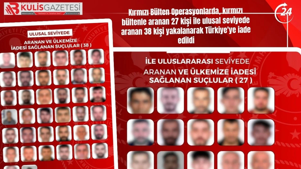 Aranan Su&ccedil;lular Tek Tek Yakalanıyor!