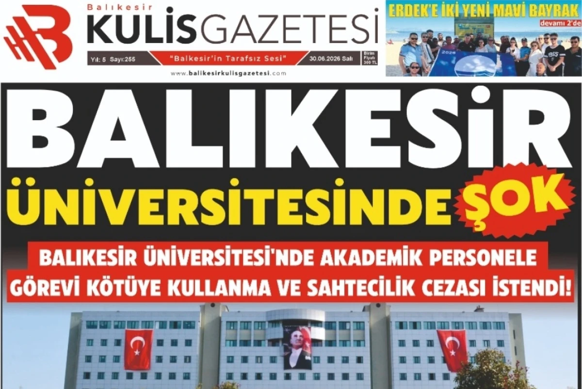 BALIKESİR &Uuml;NİVERSİTESİNDE ŞOK