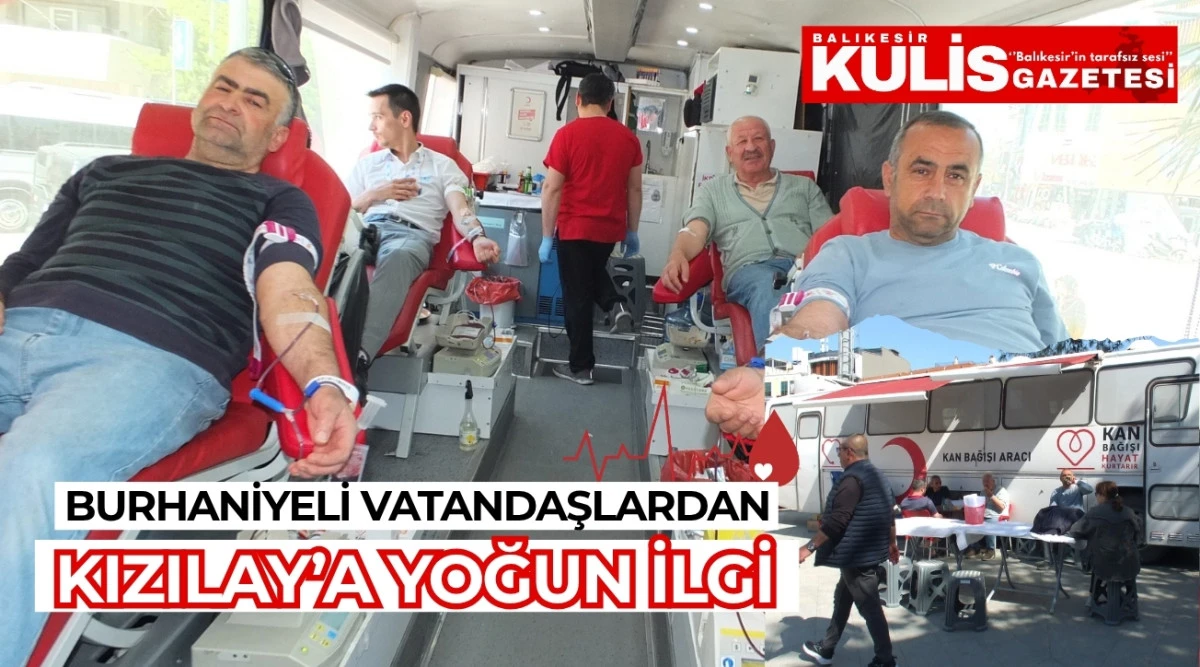Burhaniyeli Vatandaşlardan Kızılay'a Yoğun İlgi