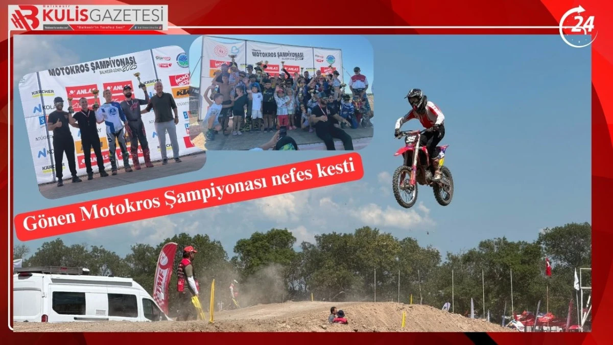G&ouml;nen'de  Motokros Şampiyonası Heyecanı!