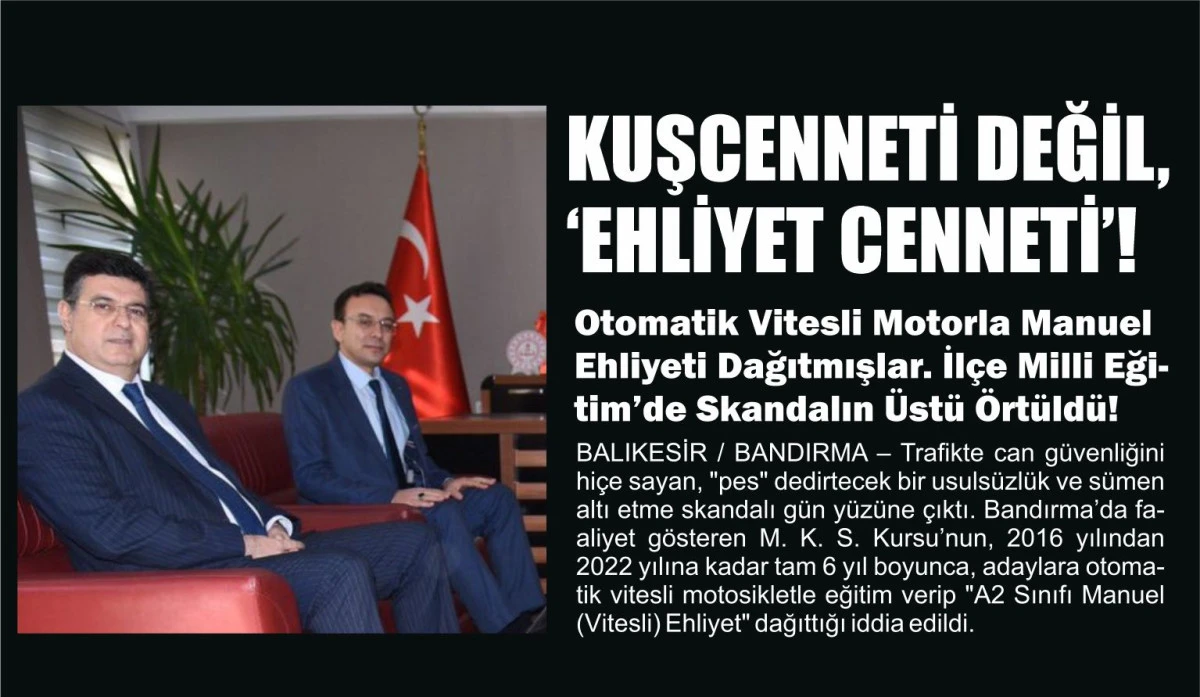 KUŞCENNETİ DEĞİL,  &lsquo;EHLİYET CENNETİ&rsquo;!