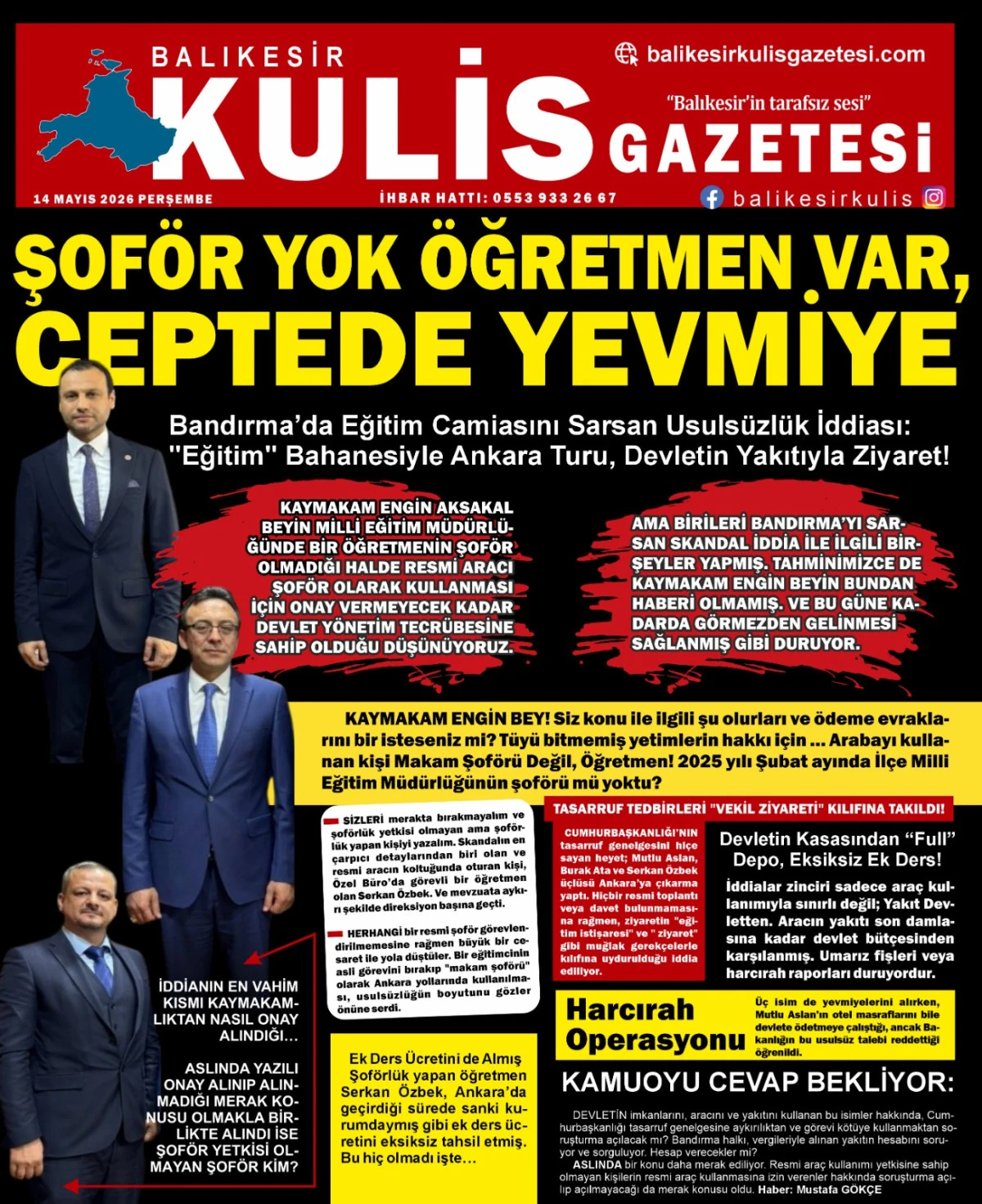 ŞOF&Ouml;R YOK &Ouml;ĞRETMEN VAR,  CEPTEDE YEVMİYE&hellip;