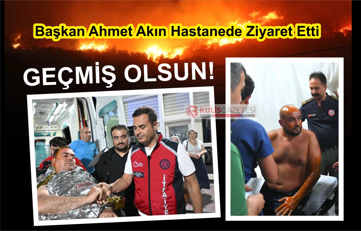 Yangının En &Ouml;n Safındaki İtfaiye Daire Başkanı Nazım Ergelen Yaralandı! 